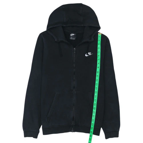 Nike Men's Black Full Zip Hoodie Sweatshirt Size M - Image 2
