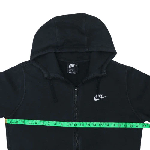 Nike Men's Black Full Zip Hoodie Sweatshirt Size M - Image 3