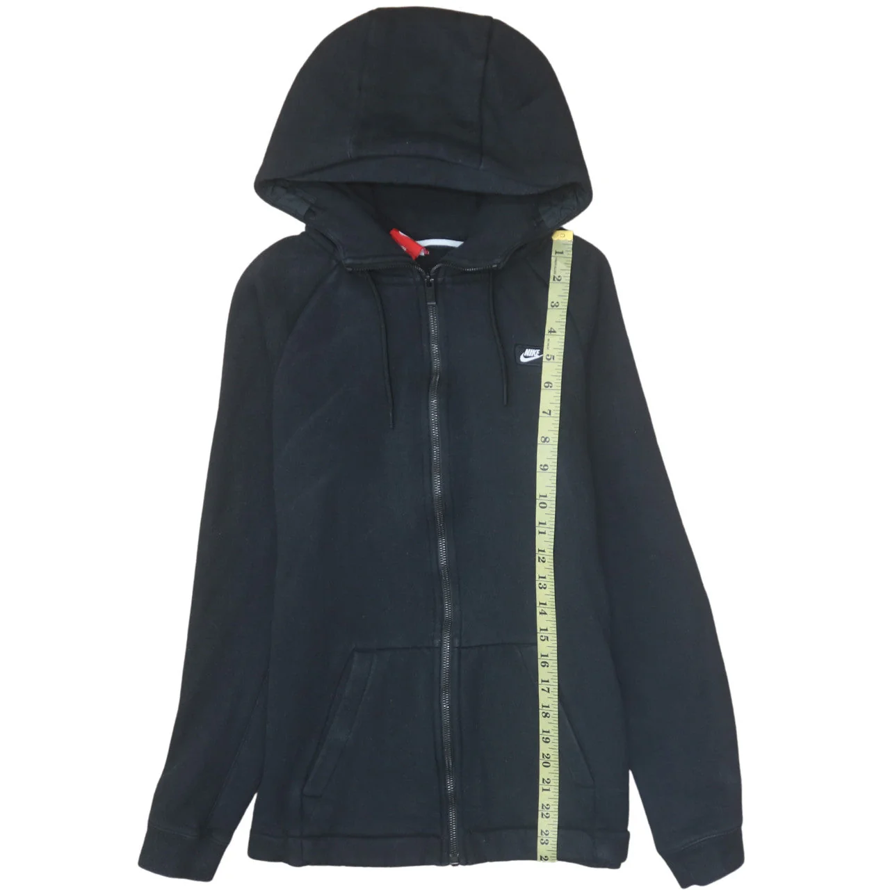Nike Men's Black Full Zip Hoodie XS Fleece Sweatshirt - Image 2