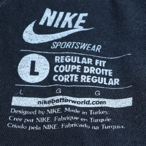 Nike Mens Black Graphic Print Regular Fit T-Shirt Size L - Image 5