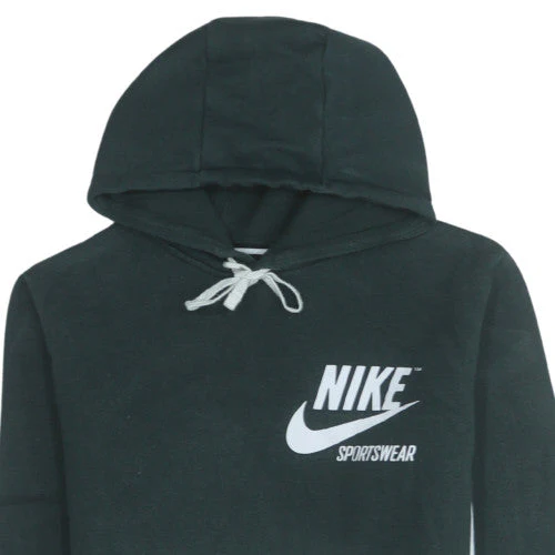 Nike Mens Black Grey Pullover Hoodie M Sportswear Fleece - Image 8