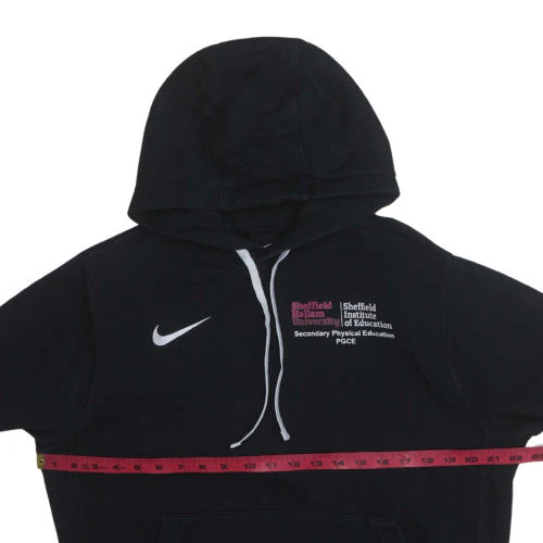 Nike Men's Black Hoodie Size S Pullover Embroidered University Logo - Image 2