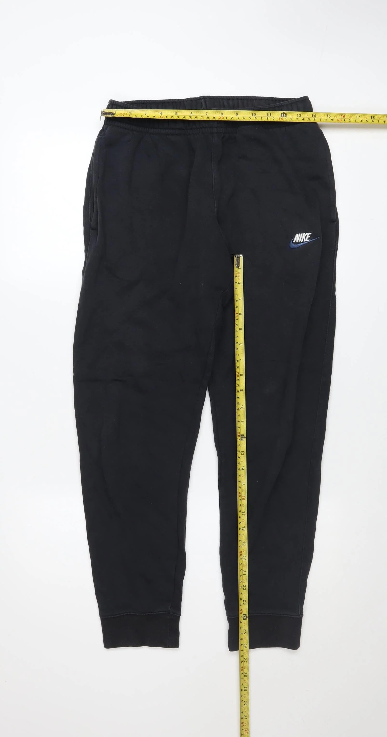 Nike Men's Black Jogger Fleece Trousers Size M Regular Fit - Image 2
