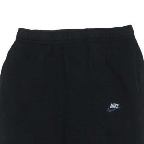 Nike Men's Black Jogger Sweatpants M Adjustable Waist Cotton Blend - Image 6