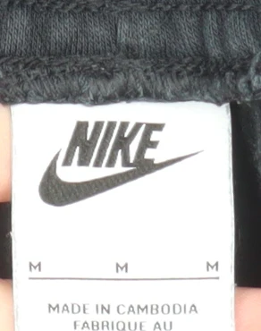 Nike Men's Black Jogger Sweatpants Trousers Size M - Image 6