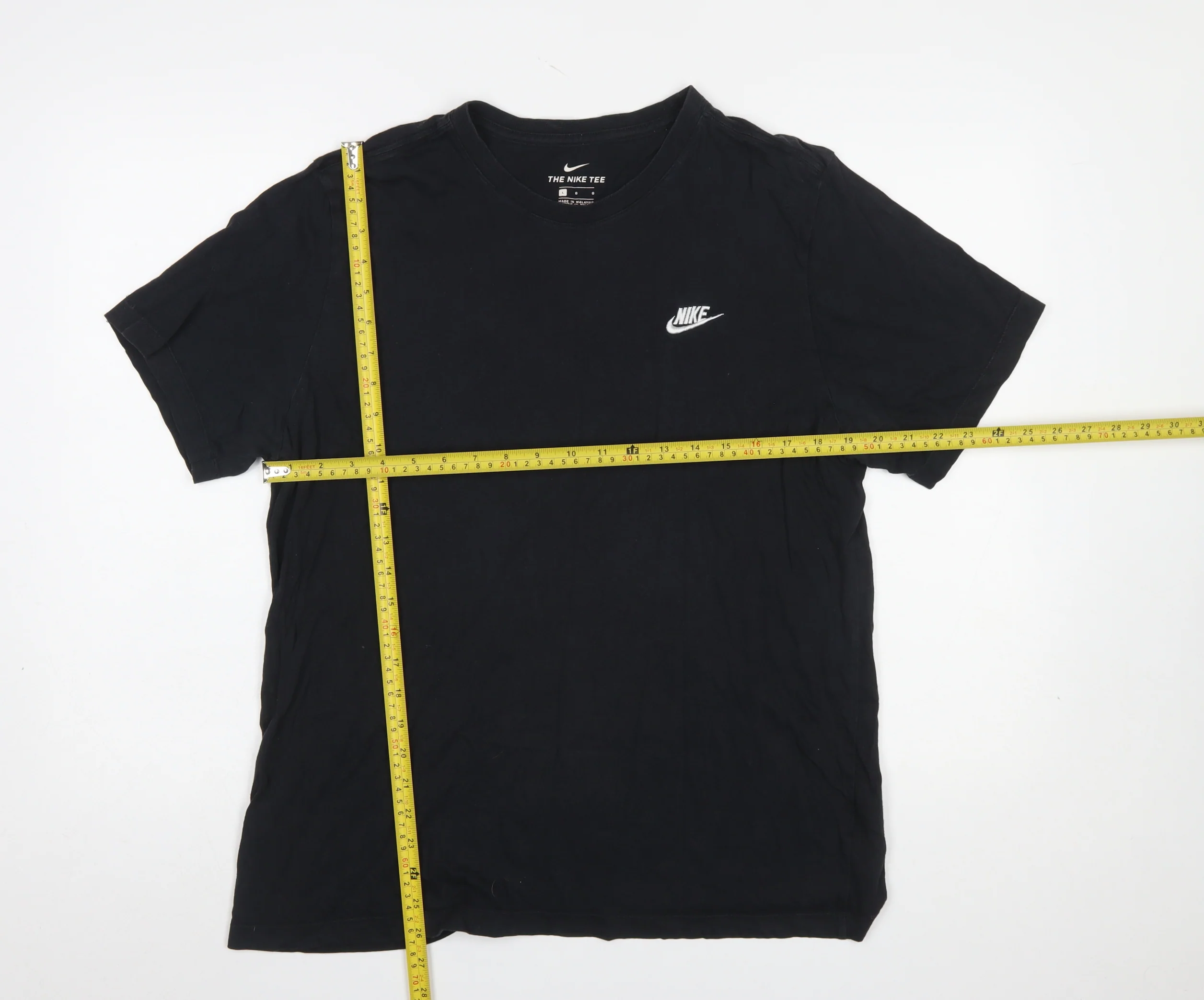 Nike Men's Black L Crew Neck Short Sleeve Cotton T-Shirt - Image 2