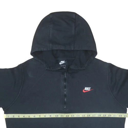 Nike Men's Black L Fleece 1/2 Zip Hoodie Sweatshirt - Image 3