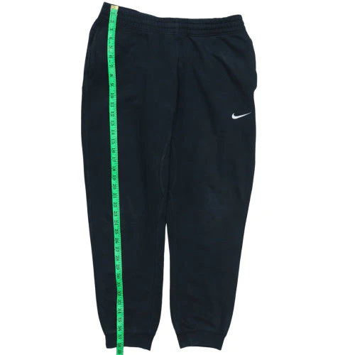 Nike Men's Black L Fleece Sweatpants Joggers Tapered Fit - Image 2