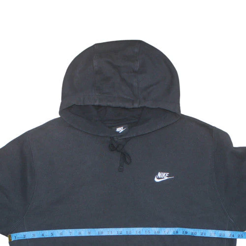 Nike Mens Black L Pullover Hoodie Fleece Sweatshirt - Image 2