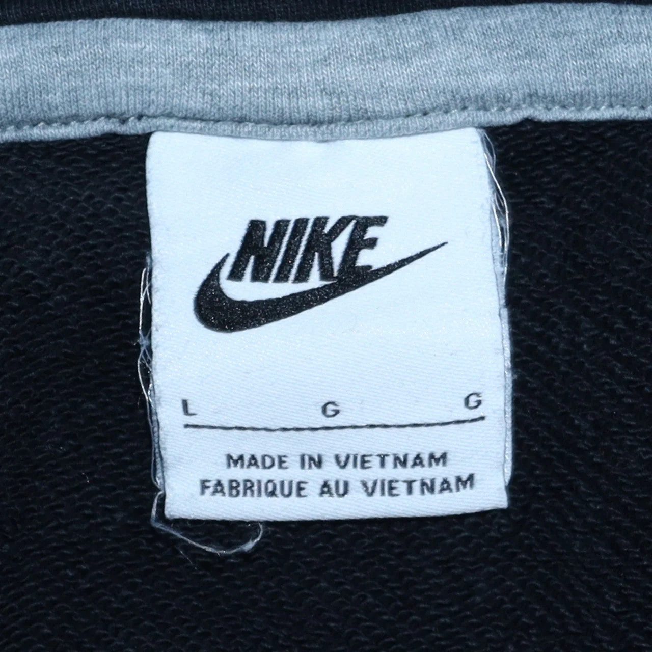 Nike Mens Black L Pullover Hoodie Graphic Logo Cotton Sweatshirt - Image 5