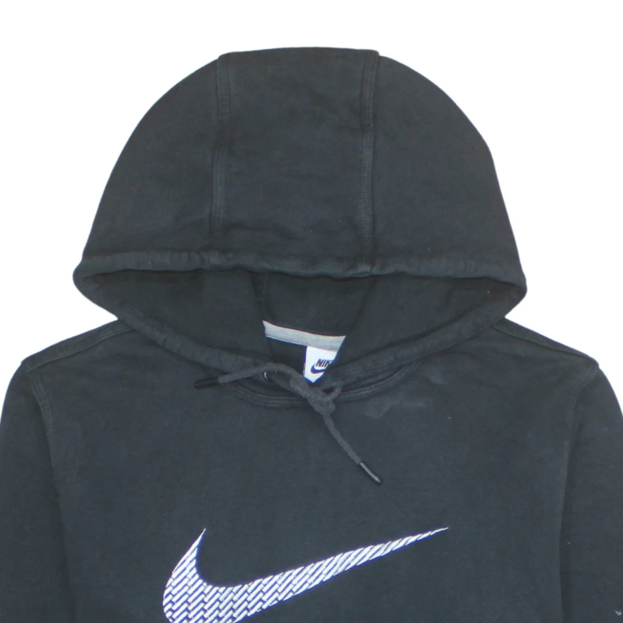 Nike Mens Black L Pullover Hoodie Graphic Logo Cotton Sweatshirt - Image 8