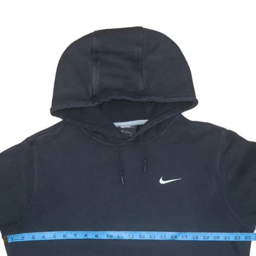 Nike Mens Black Large Pullover Hoodie Classic Fleece Sweatshirt - Image 2