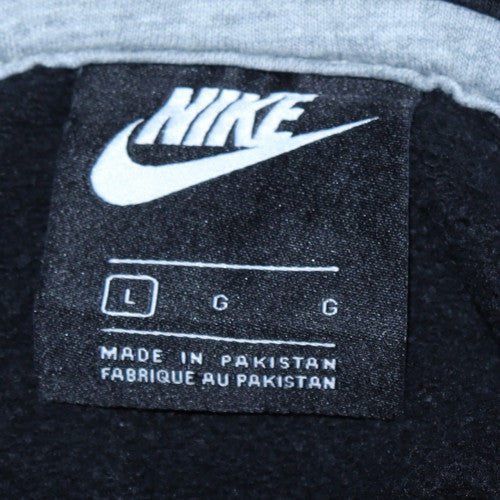 Nike Mens Black Large Pullover Hoodie Classic Fleece Sweatshirt - Image 5