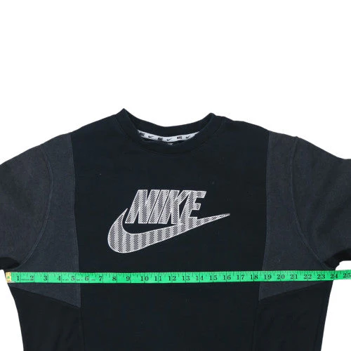 Nike Men's Black Logo Pullover Sweatshirt Size M - Image 2