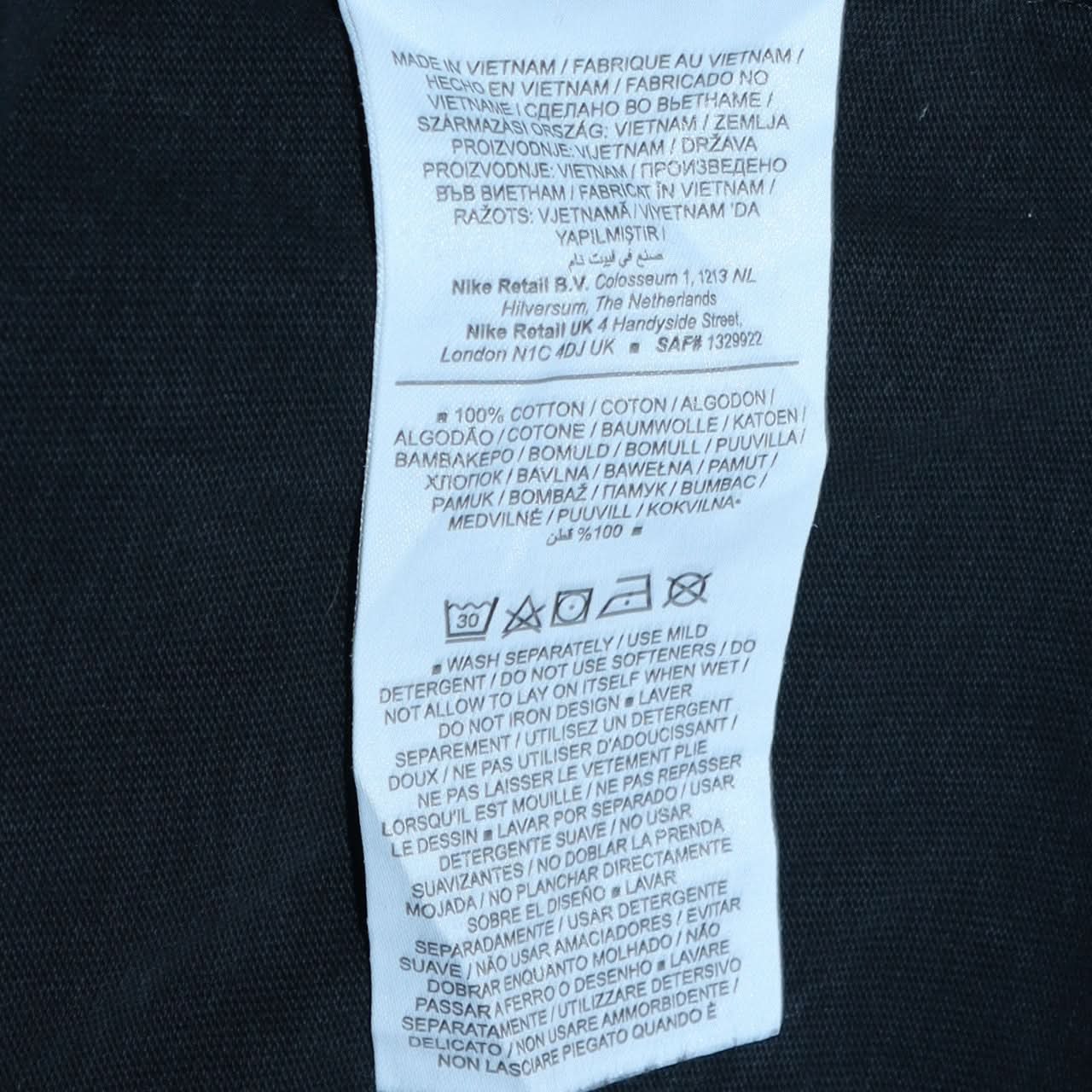 Nike Men's Black Loose Fit Crew Neck T-Shirt Size S - Image 6