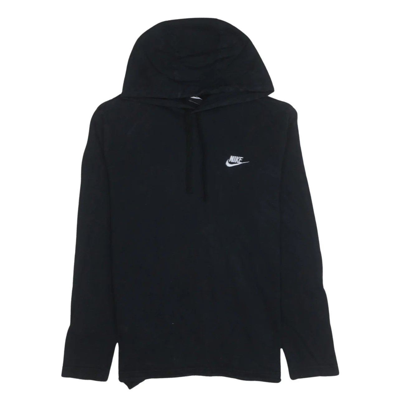 Nike Men's Black M Pullover Hoodie Sweatshirt Cotton Logo