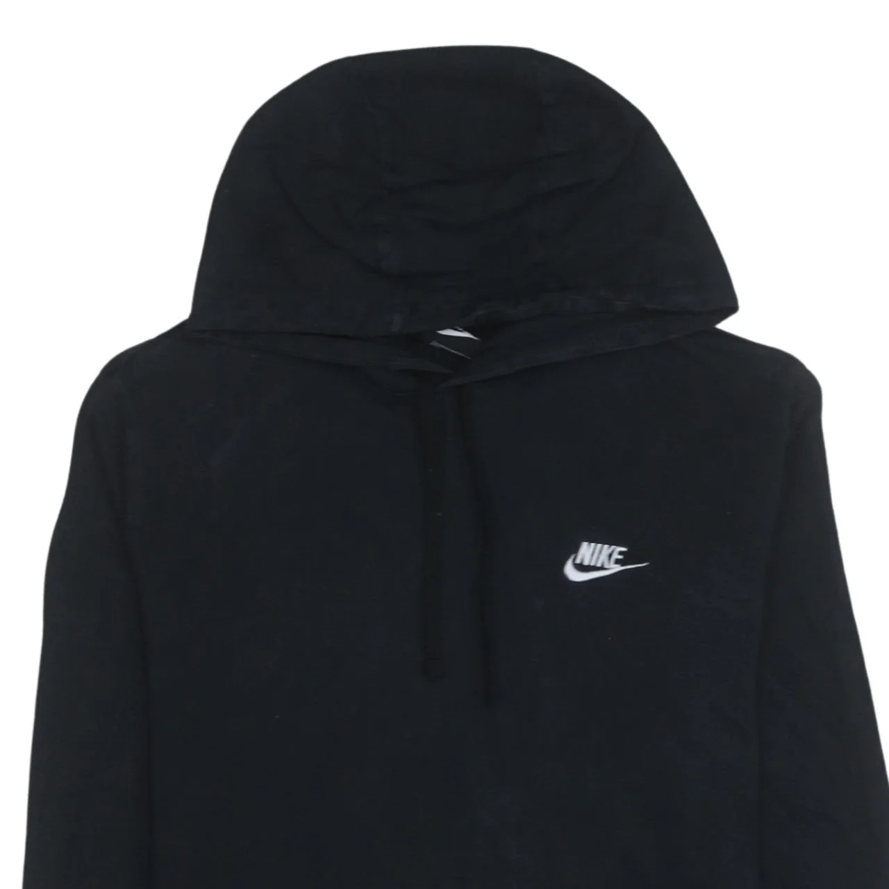 Nike Men's Black M Pullover Hoodie Sweatshirt Cotton Logo - Image 7