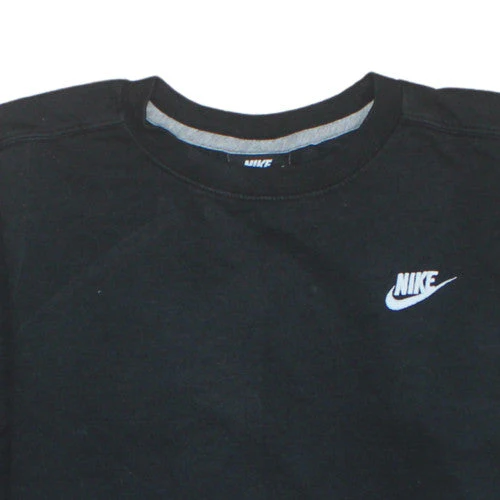 Nike Mens Black Medium Crew Neck Pullover Sweatshirt - Image 8