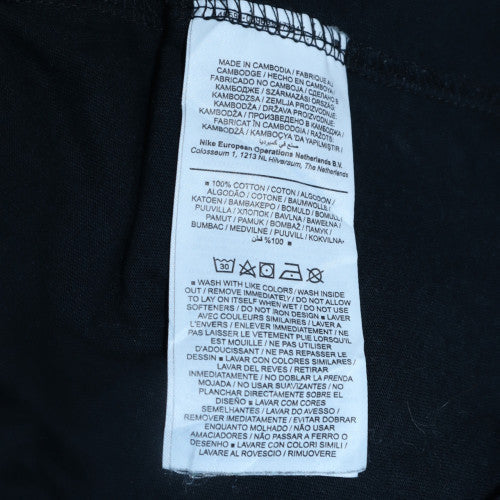 Nike Men's Black Medium Sports Logo Cotton T-Shirt - Image 6