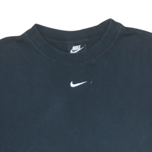 Nike Men's Black Medium Sports Logo Cotton T-Shirt - Image 8