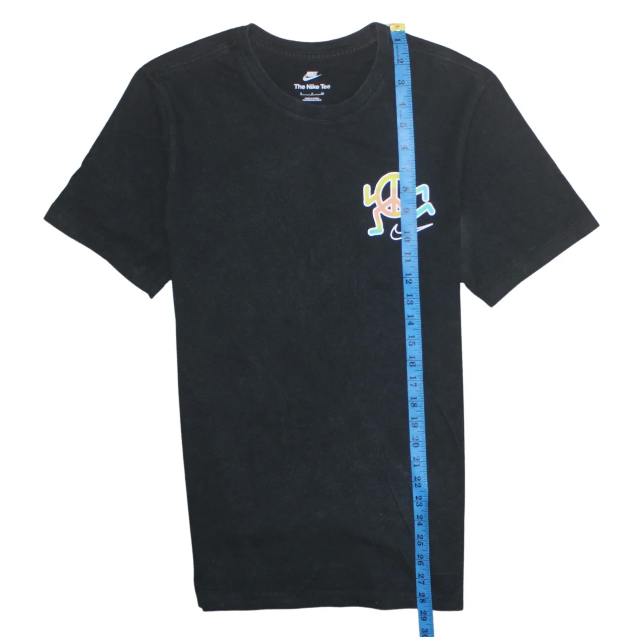 Nike Men's Black Peace Love Graphic Short Sleeve T-Shirt Size S - Image 3