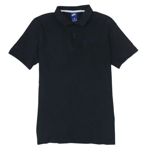 Nike Men's Black Polo Shirt M Regular Fit Cotton Sports Top