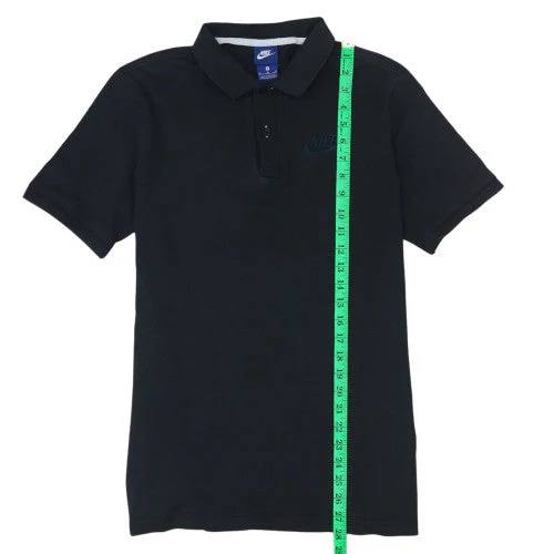Nike Men's Black Polo Shirt M Regular Fit Cotton Sports Top - Image 3