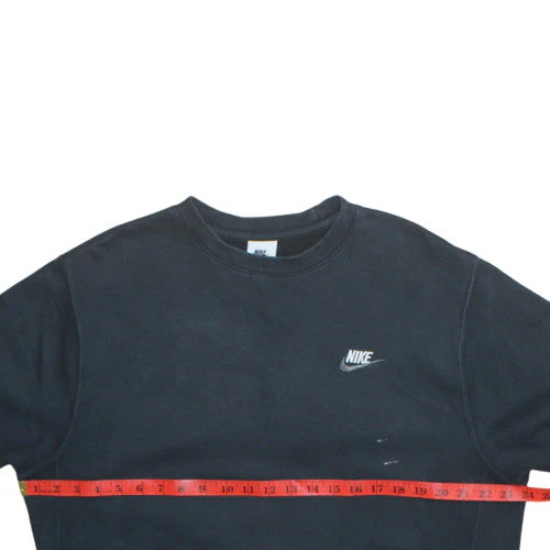 Nike Men's Black Pullover Crew Neck Sweatshirt M Regular Fit - Image 2