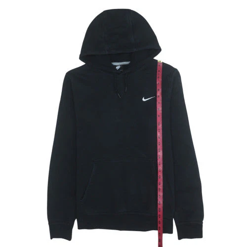 Nike Men's Black Pullover Hoodie Fleece Logo L Regular Fit - Image 2