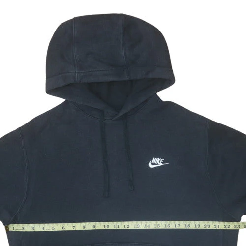 Nike Men's Black Pullover Hoodie Fleece Medium Regular Fit - Image 3