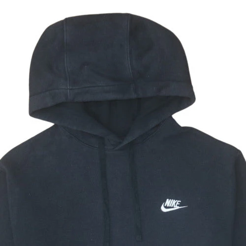 Nike Men's Black Pullover Hoodie Fleece Medium Regular Fit - Image 8