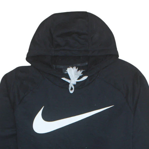Nike Mens Black Pullover Hoodie L Dri-FIT Sports Hooded Sweatshirt - Image 8