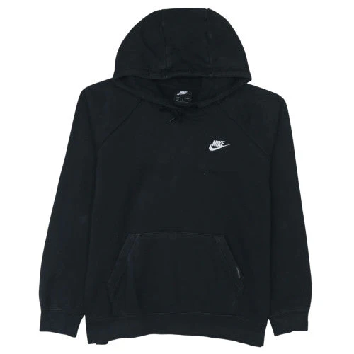 Nike Men's Black Pullover Hoodie L Regular Fit Fleece Sportswear