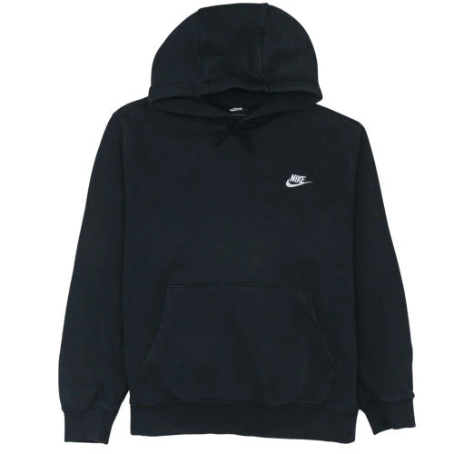 Nike Men's Black Pullover Hoodie Large Fleece Sportswear