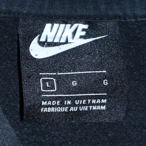 Nike Men's Black Pullover Hoodie Large Fleece Sportswear - Image 5