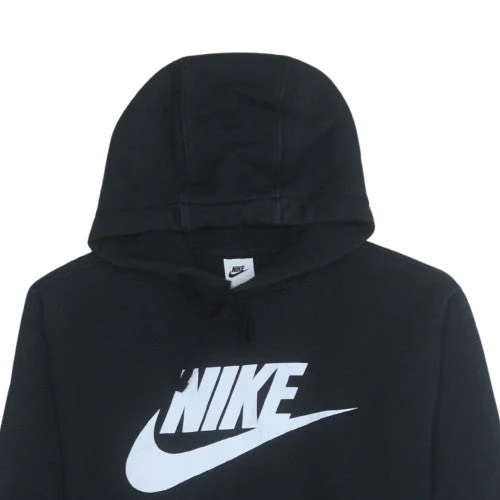 Nike Men's Black Pullover Hoodie M Logo Fleece Sweatshirt - Image 7