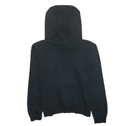 Nike Men's Black Pullover Hoodie M Regular Fit Fleece Logo Sweatshirt - Image 4