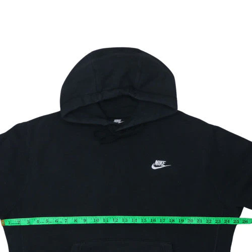 Nike Men's Black Pullover Hoodie M Regular Fit Fleece Sportswear - Image 2