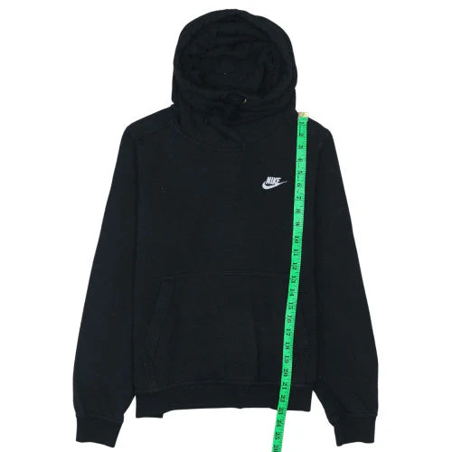 Nike Men's Black Pullover Hoodie M Regular Fit Fleece Sweatshirt - Image 3