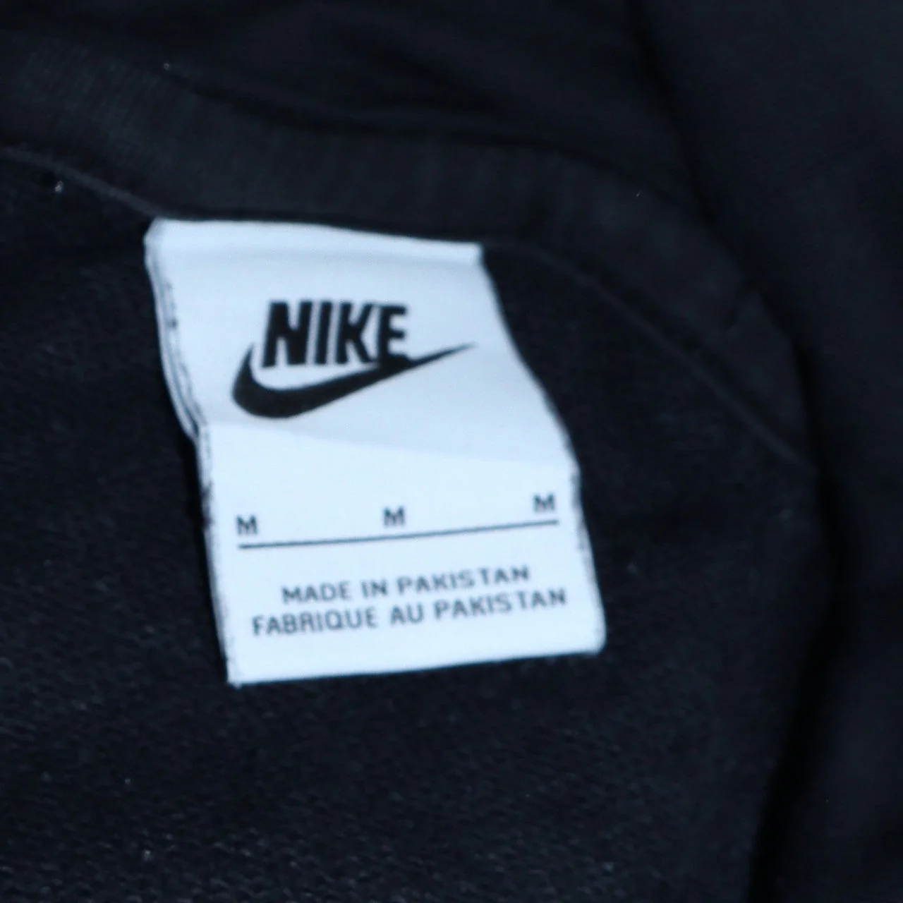 Nike Men's Black Pullover Hoodie M Regular Fit Sportswear - Image 5