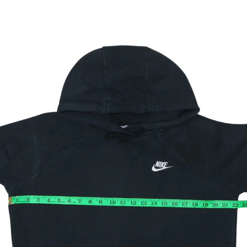 Nike Men's Black Pullover Hoodie M Regular Fleece Sportswear - Image 2