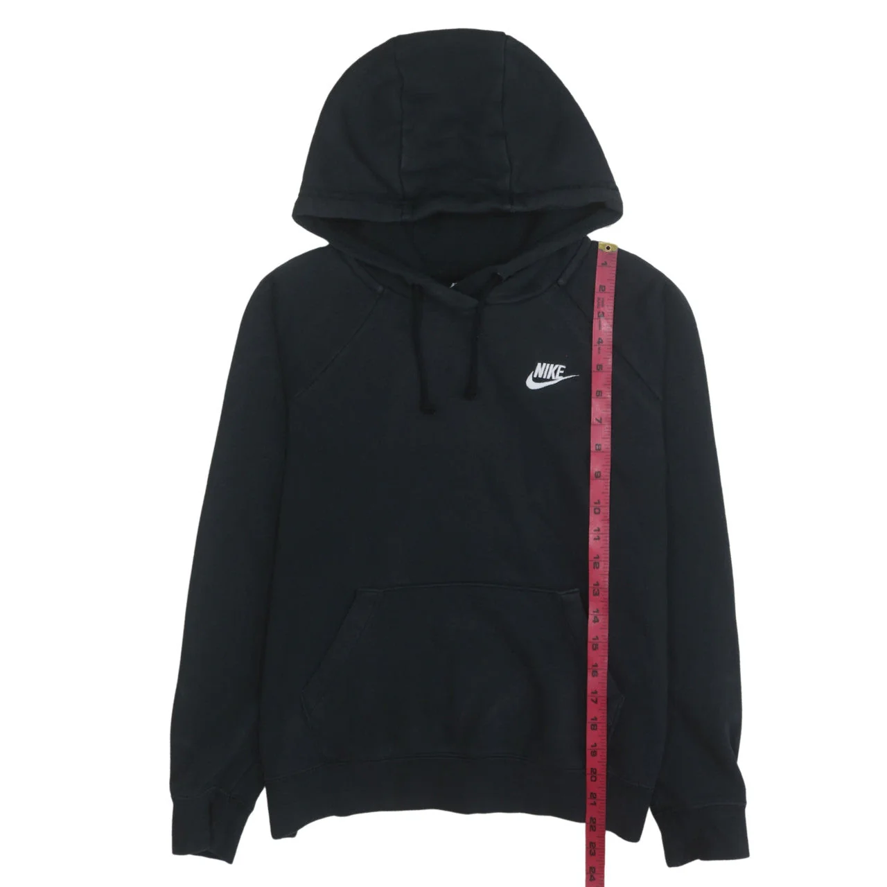 Nike Mens Black Pullover Hoodie M Sports Fleece Sweatshirt - Image 3
