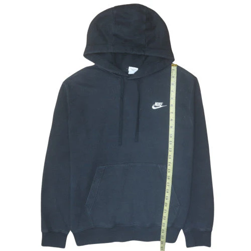 Nike Men's Black Pullover Hoodie Medium Fleece Regular Fit - Image 3