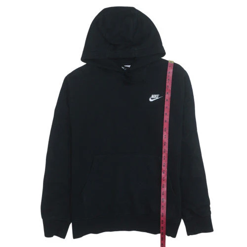 Nike Men's Black Pullover Hoodie Medium Fleece Sportswear - Image 3