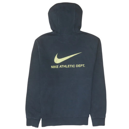 Nike Men's Black Pullover Hoodie S Sports Fleece Graphic Print - Image 4