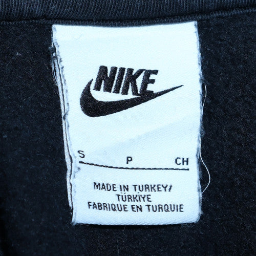 Nike Men's Black Pullover Hoodie S Sports Fleece Graphic Print - Image 5