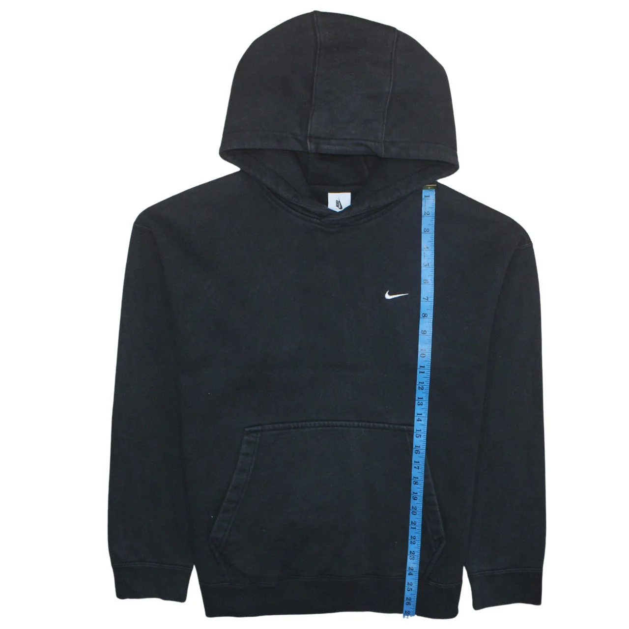 Nike Men's Black Pullover Hoodie Size L Logo Fleece Sweatshirt - Image 3