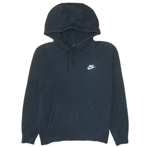 Nike Men's Black Pullover Hoodie Size M Fleece Sweatshirt