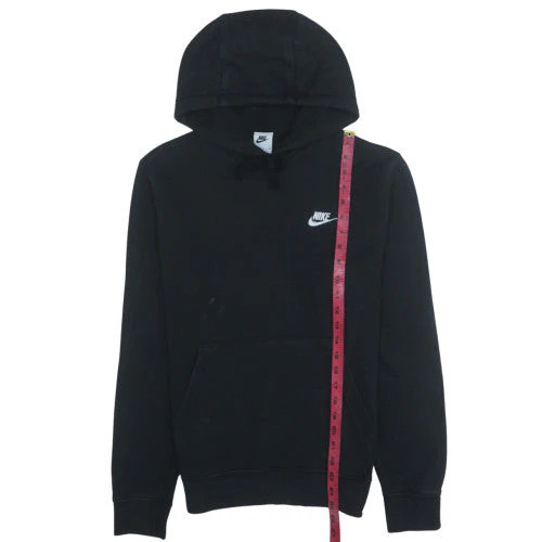 Nike Men's Black Pullover Hoodie Small Cotton Blend Fleece - Image 2