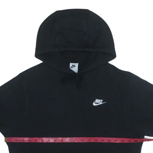 Nike Men's Black Pullover Hoodie Small Cotton Blend Fleece - Image 3